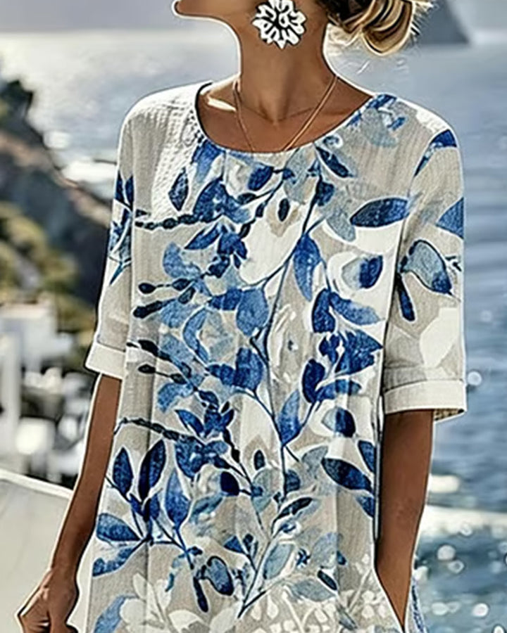Printed Shift Dress
