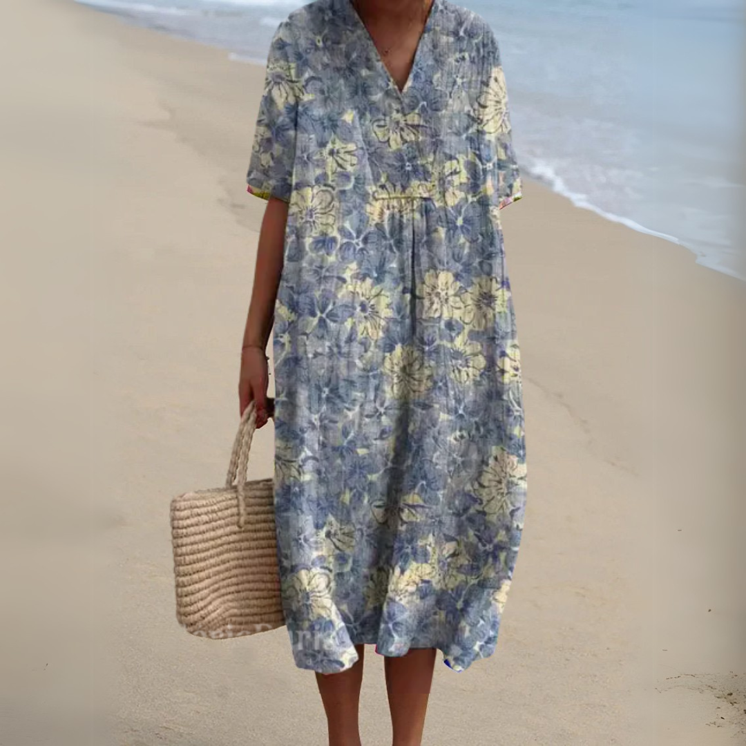 Nathalie - Elegant Floral Dress