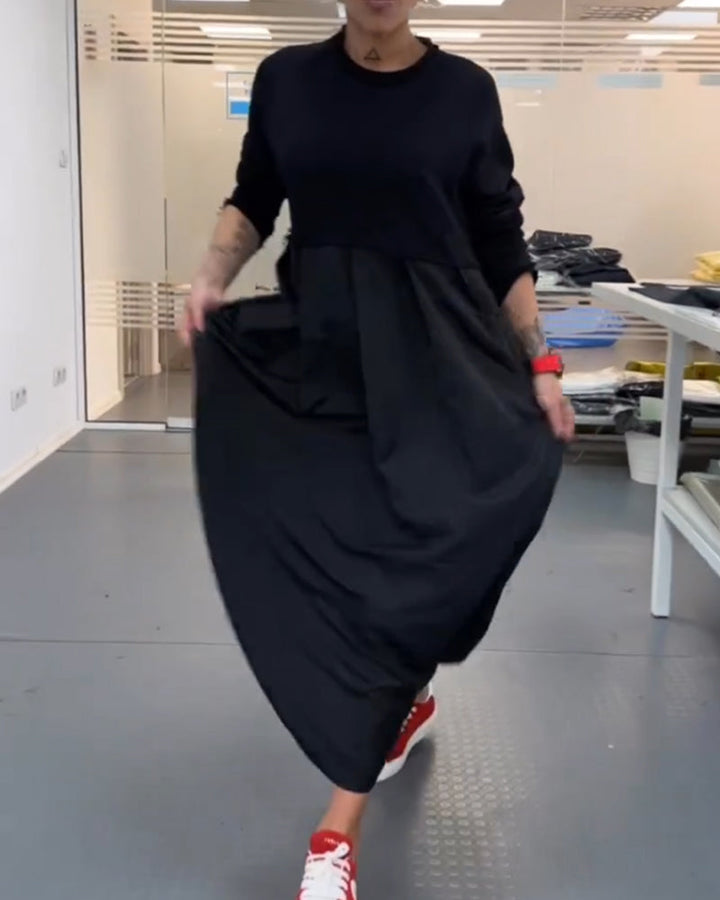 Casual Solid Color Long Dress