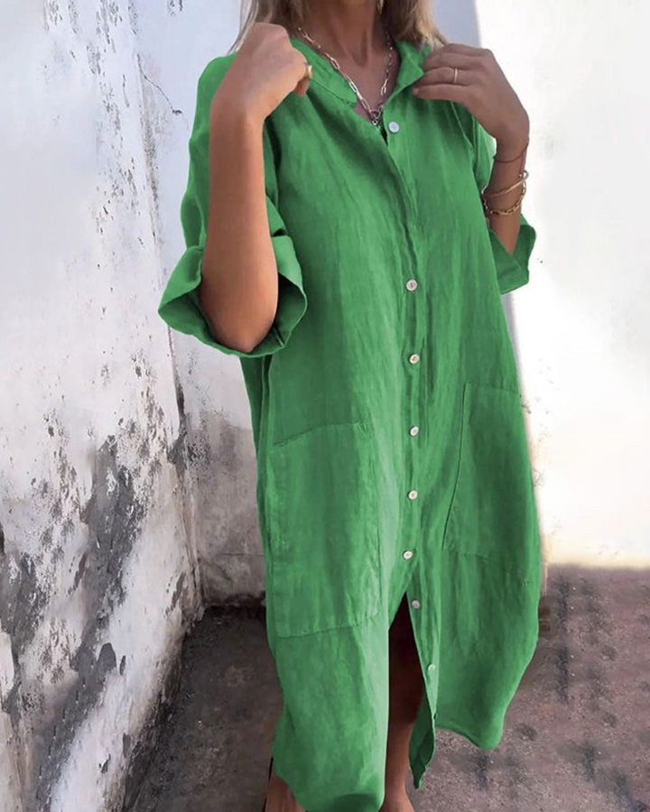 Melanie - Casual Shirt Dress Ibiza Style