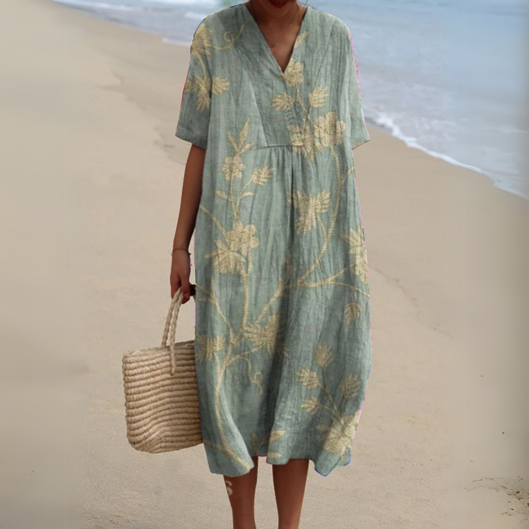 Nathalie - Elegant Floral Dress