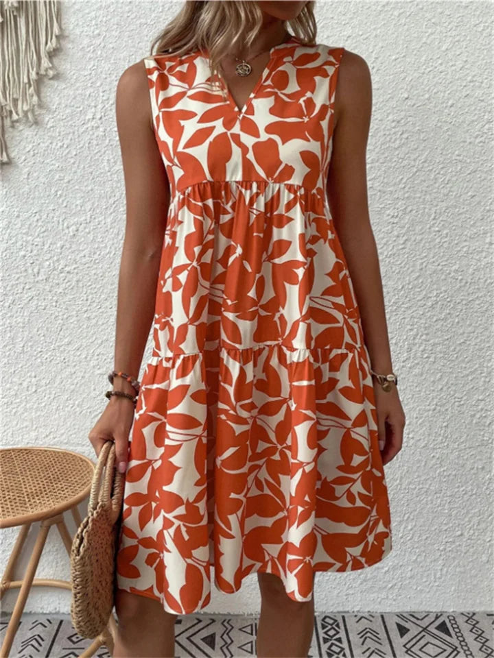 TASHA | MIDI FLUID DRESS WITH A FLOURISH