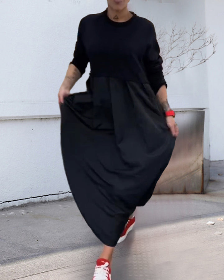 Casual Solid Color Long Dress