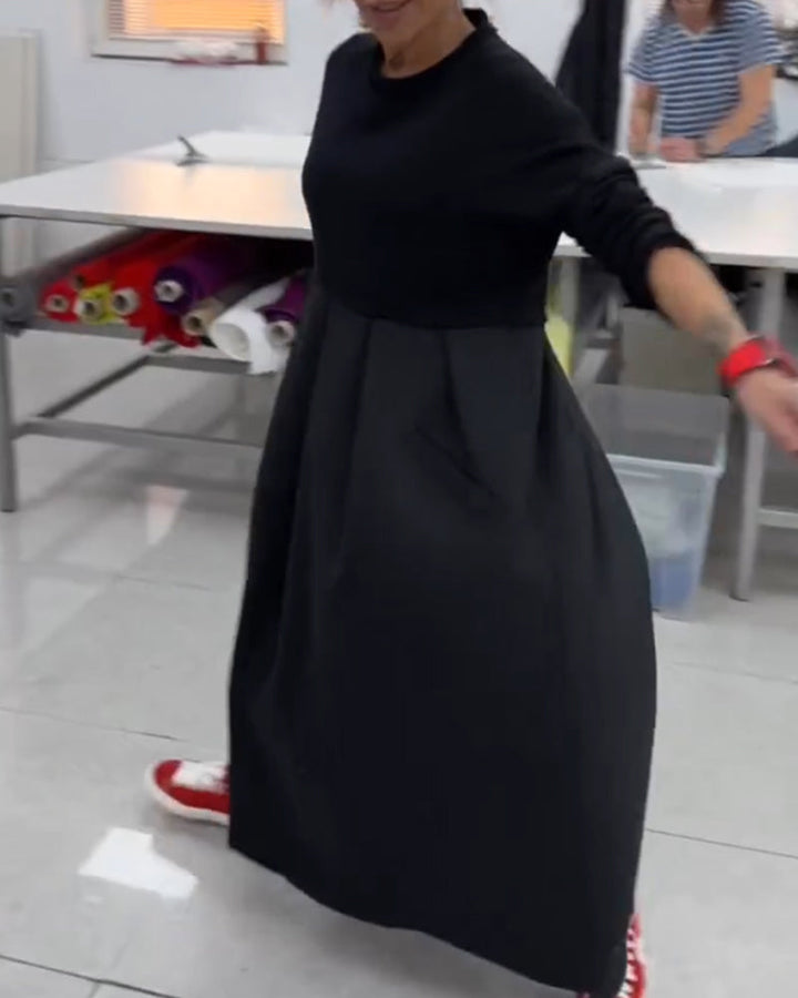 Casual Solid Color Long Dress