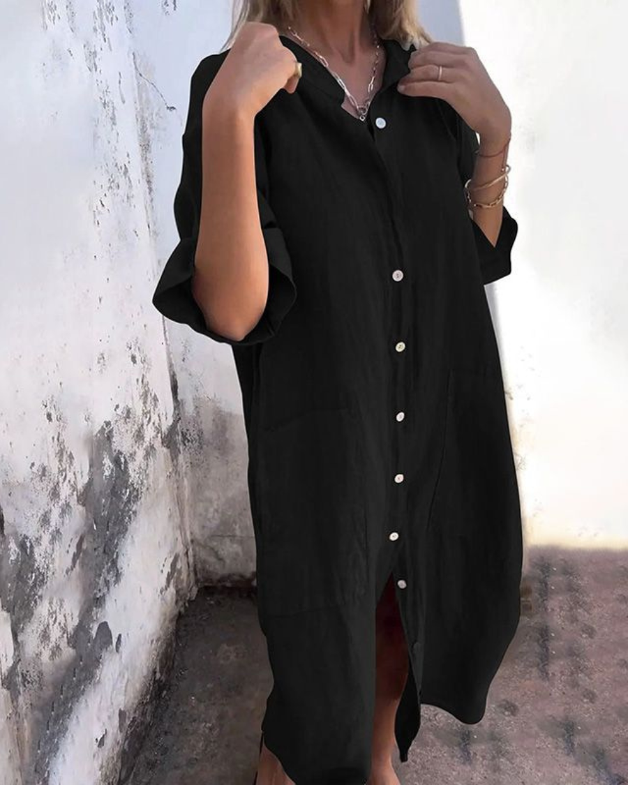 Melanie - Casual Shirt Dress Ibiza Style