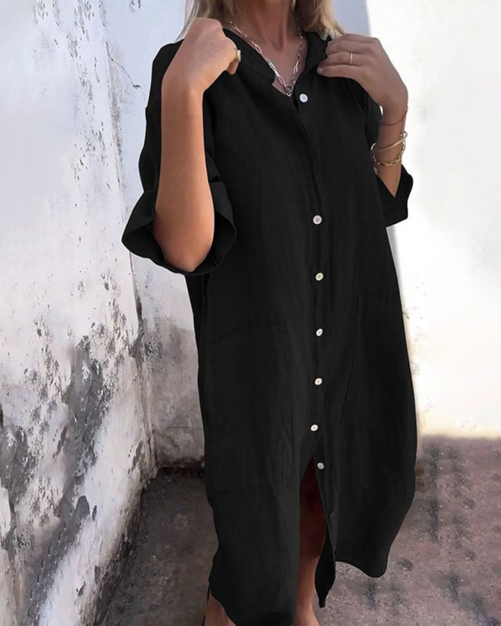 Melanie - Casual Shirt Dress Ibiza Style