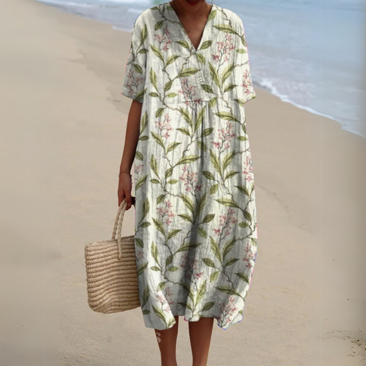 Nathalie - Elegant Floral Dress