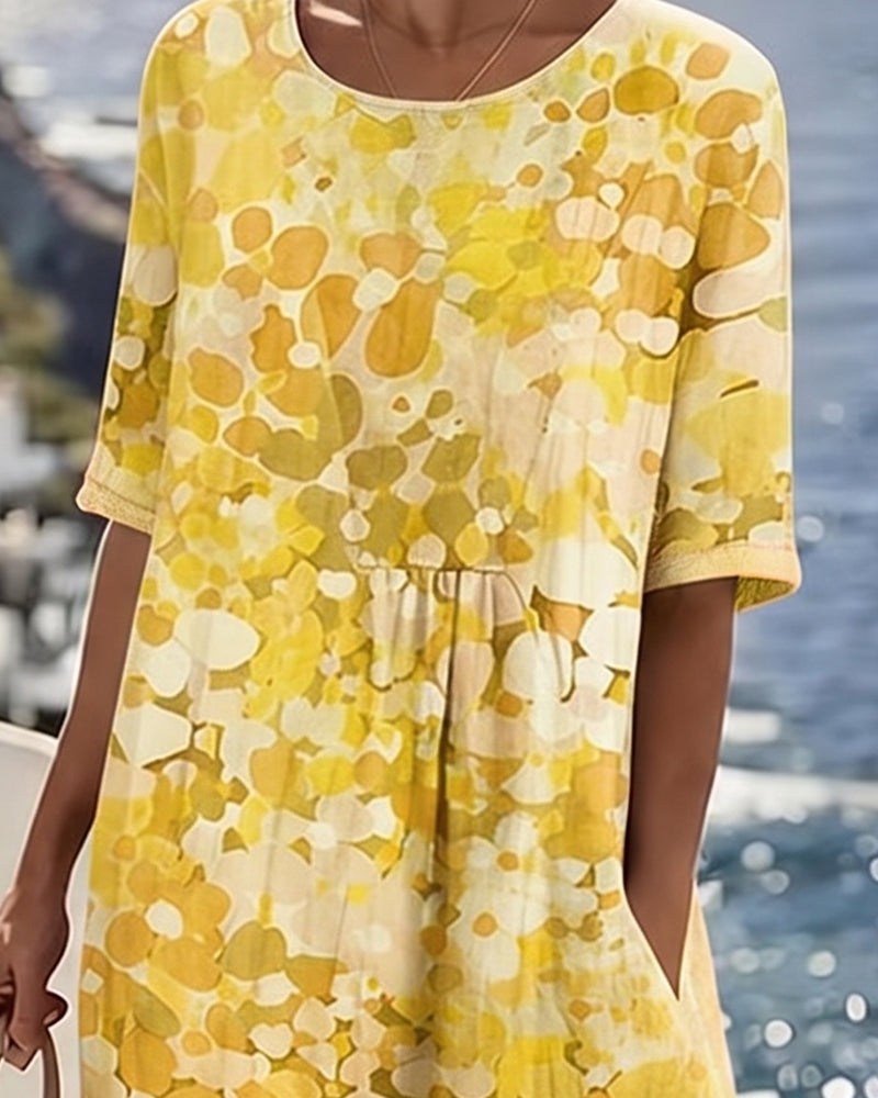 Loose Printed Dress