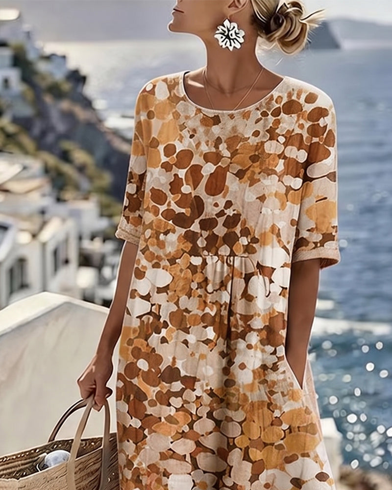 Loose Printed Dress