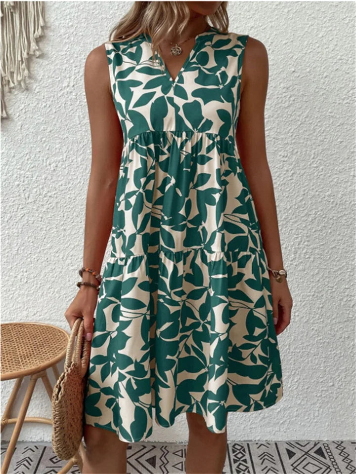 TASHA | MIDI FLUID DRESS WITH A FLOURISH