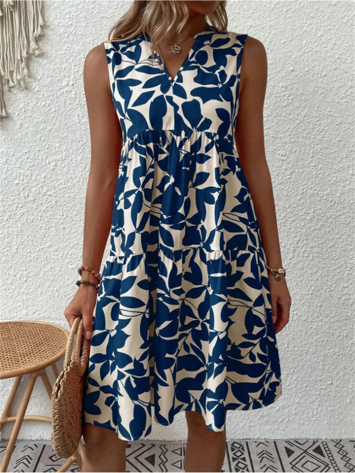 TASHA | MIDI FLUID DRESS WITH A FLOURISH