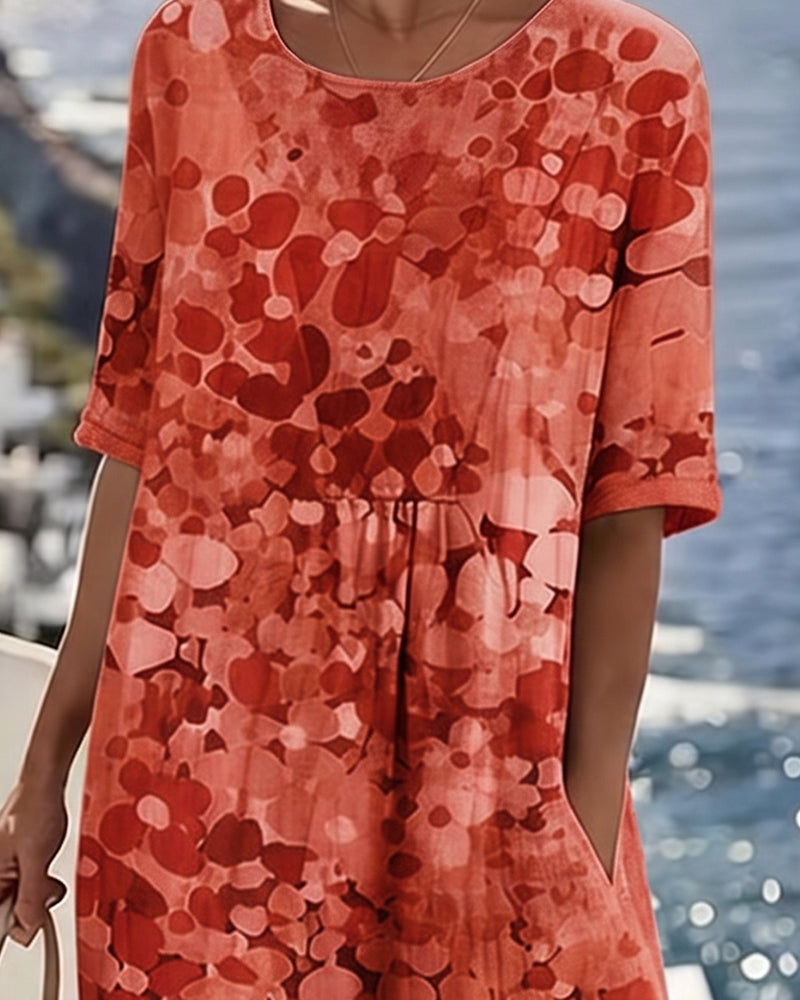 Loose Printed Dress