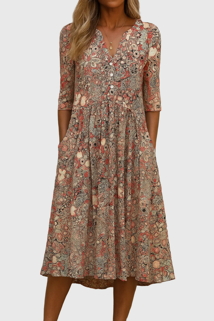 Rosa - Elegant Midi Dress