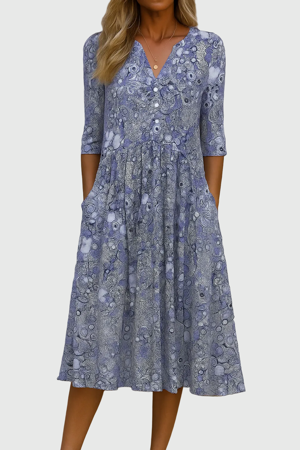 Rosa - Elegant Midi Dress