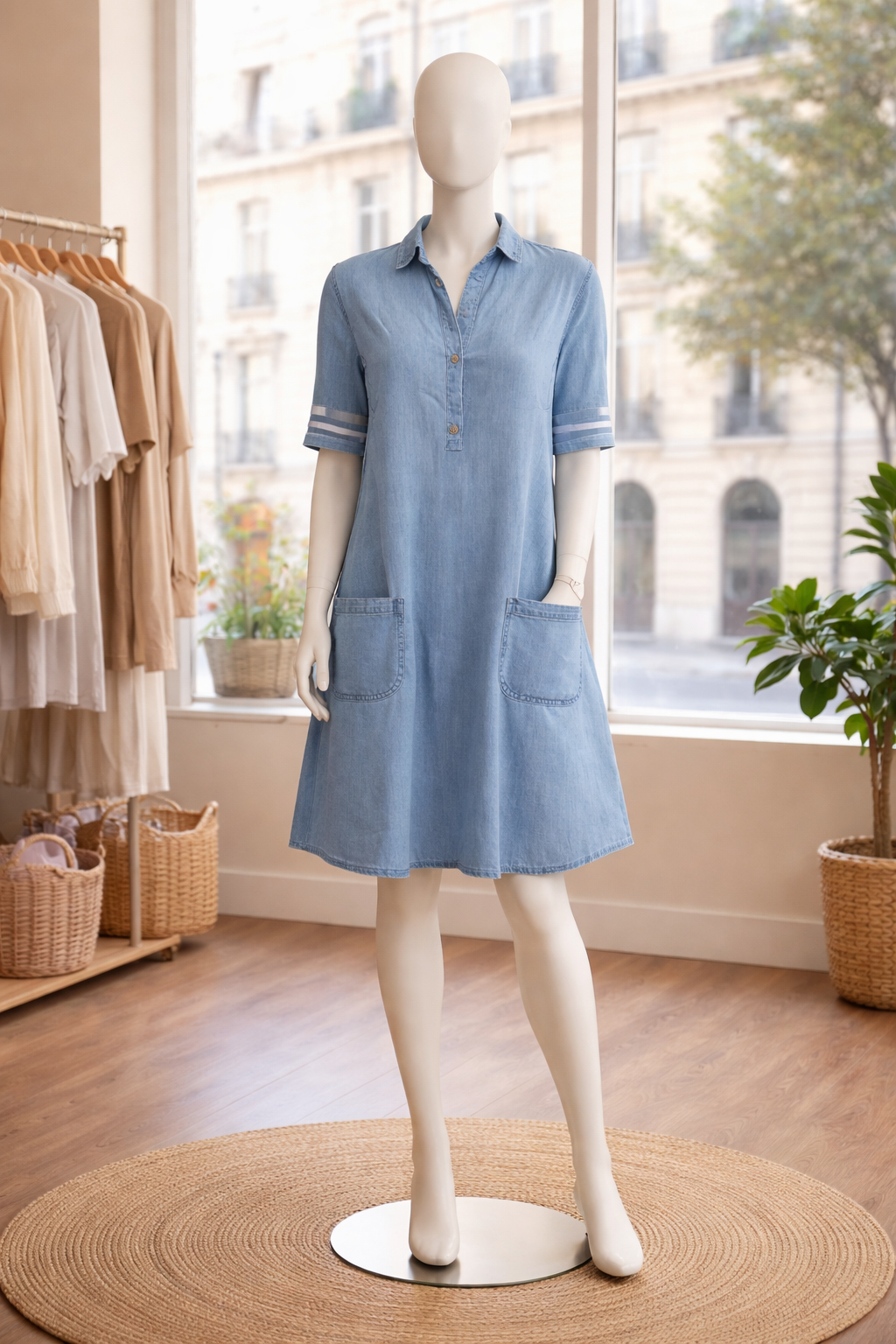Brittany - Casual Denim Dress
