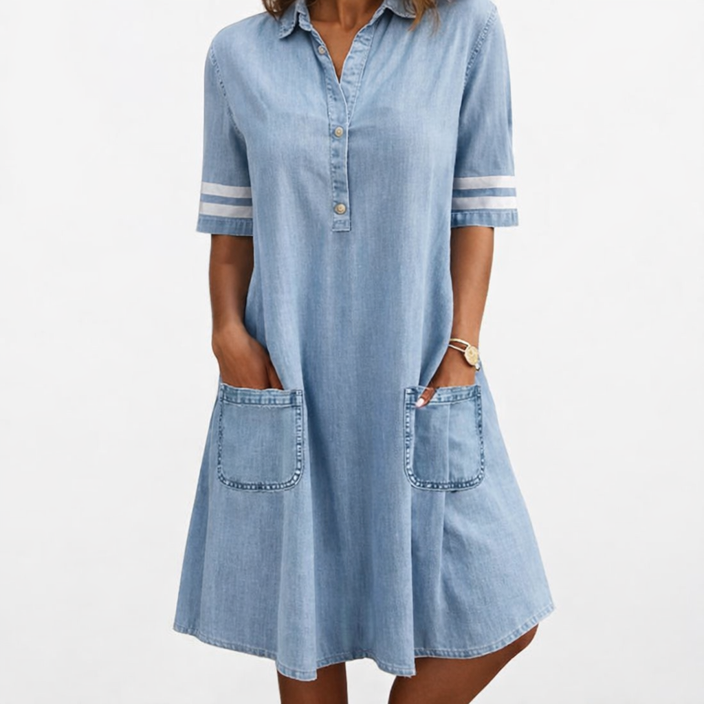Brittany - Casual Denim Dress