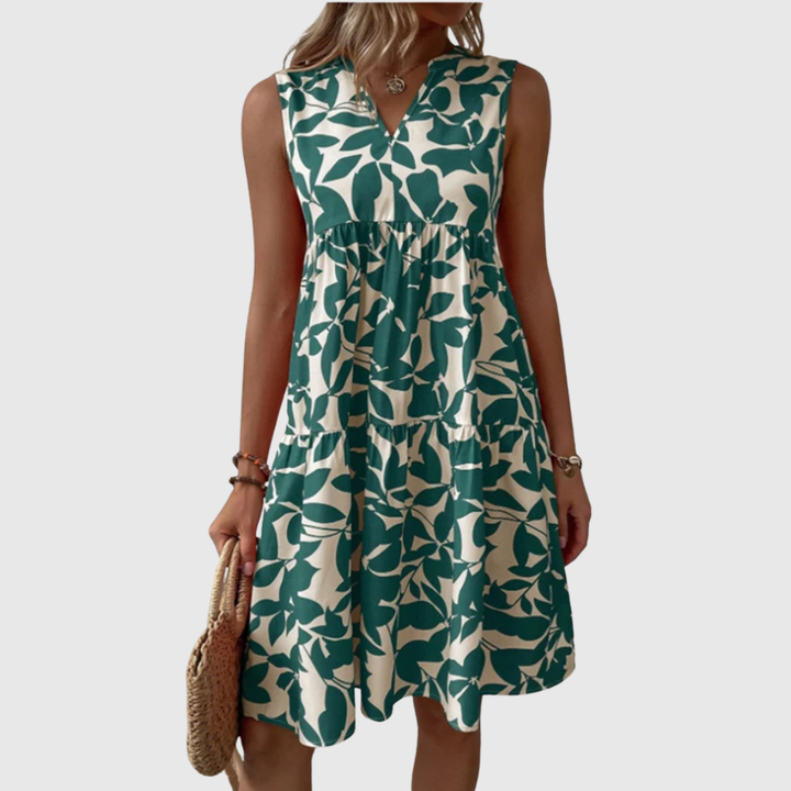 TASHA | MIDI FLUID DRESS WITH A FLOURISH