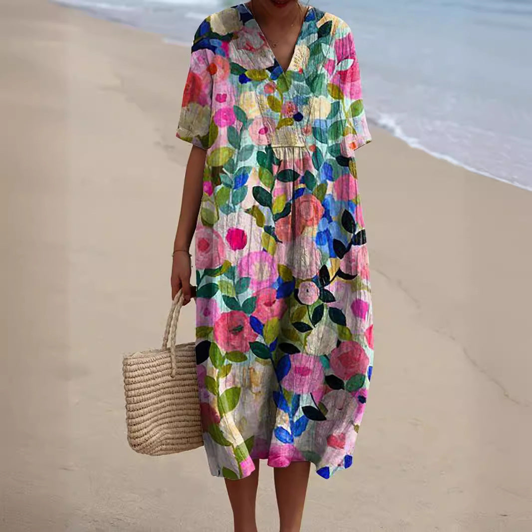 Nicka - Bright Floral Dress