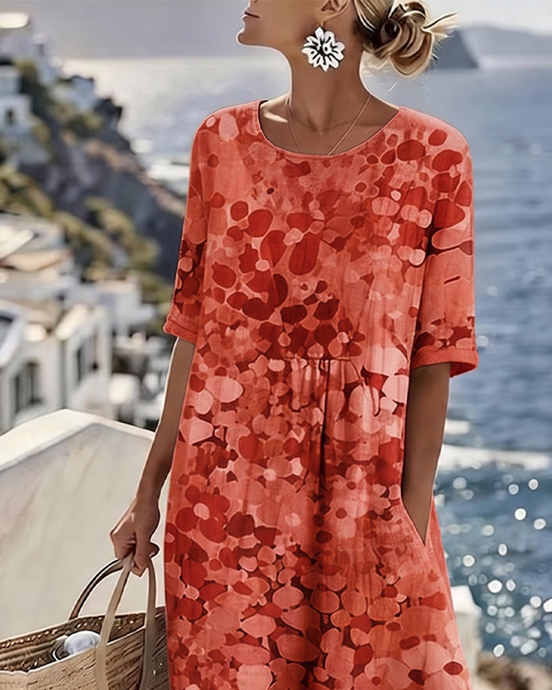 Loose Printed Dress
