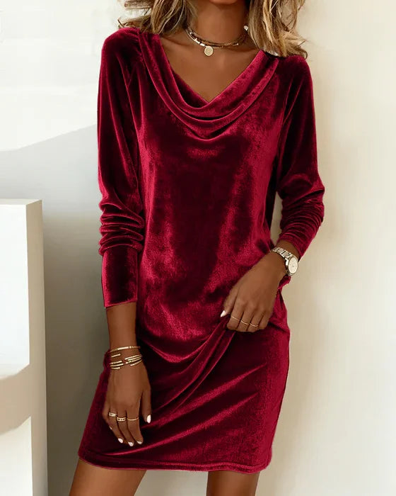 Frosina - Elegant Velvet Dress