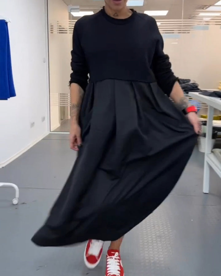 Casual Solid Color Long Dress