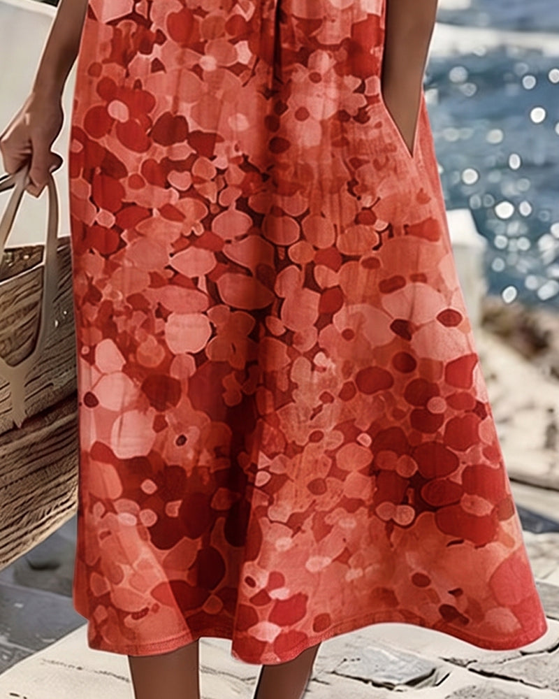 Loose Printed Dress
