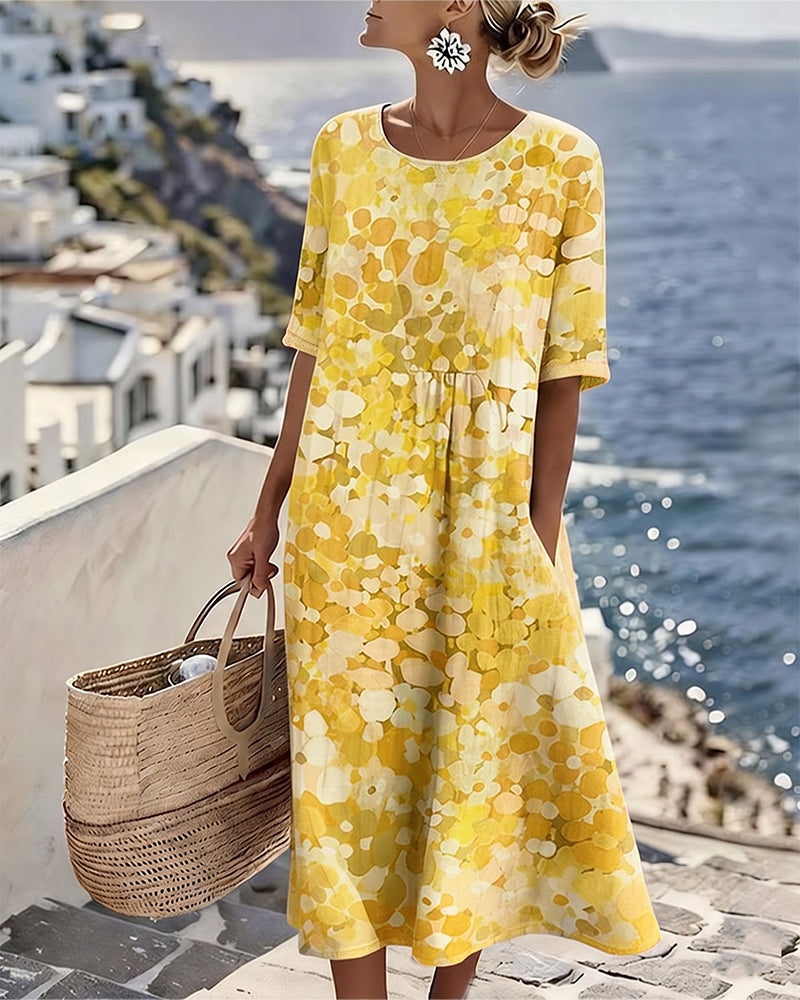 Loose Printed Dress