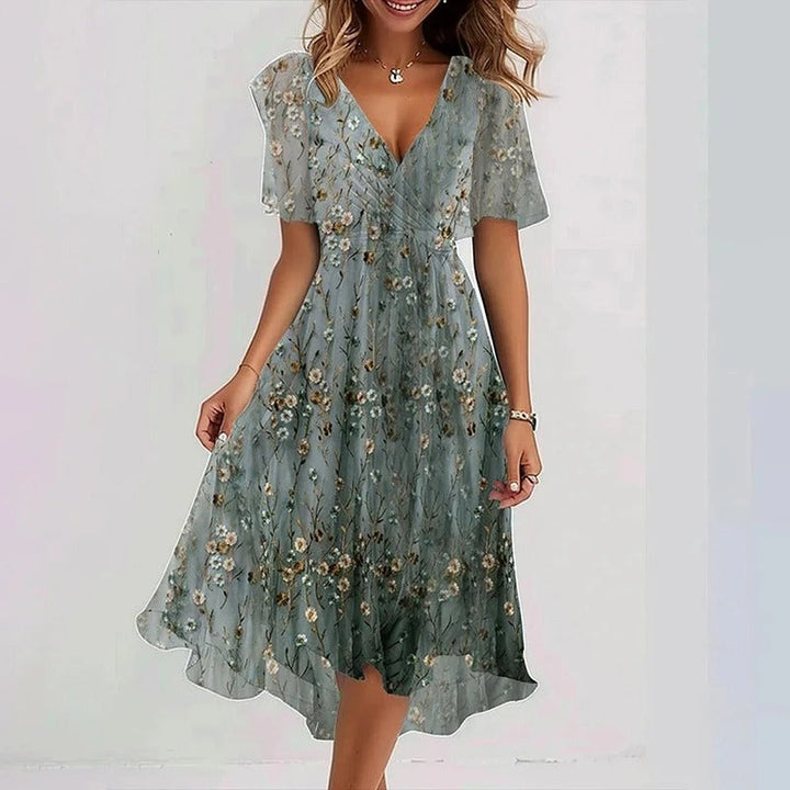 Yara - Elegant Floral Dress