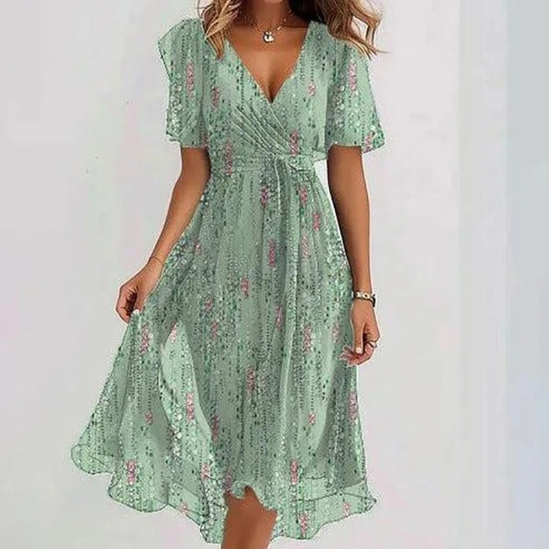 Yara - Elegant Floral Dress