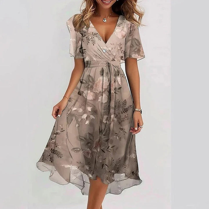 Yara - Elegant Floral Dress