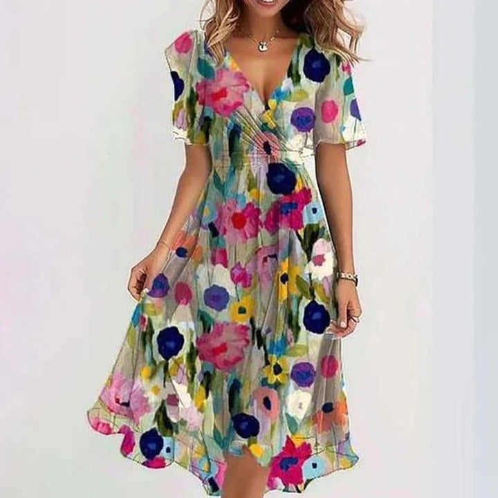 Yara - Elegant Floral Dress
