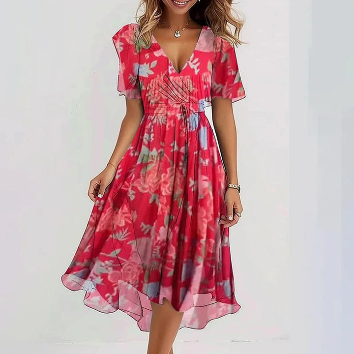 Yara - Elegant Floral Dress