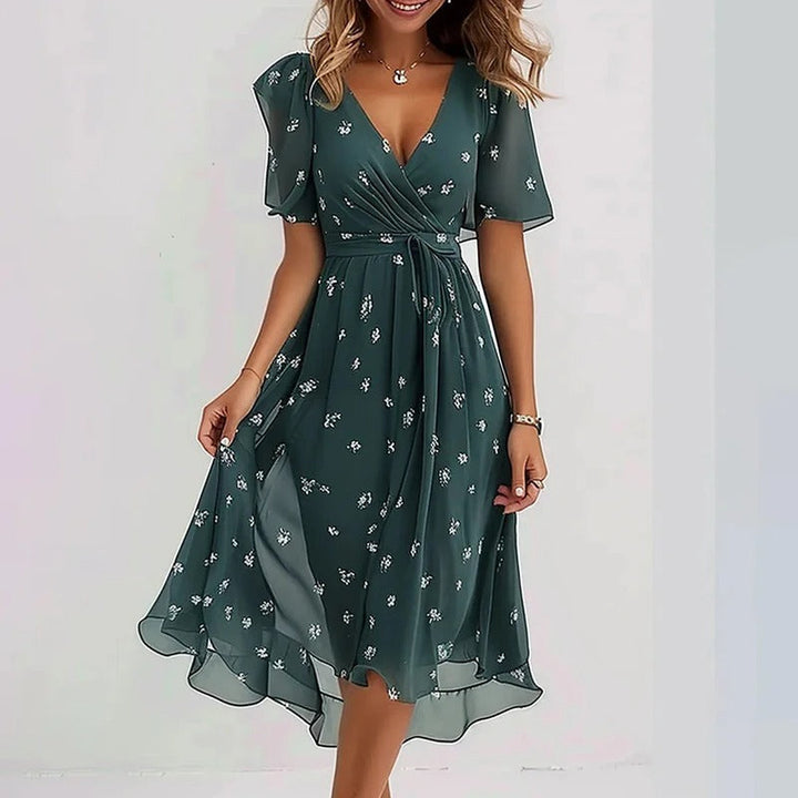 Yara - Elegant Floral Dress