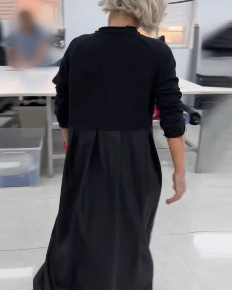 Casual Solid Color Long Dress