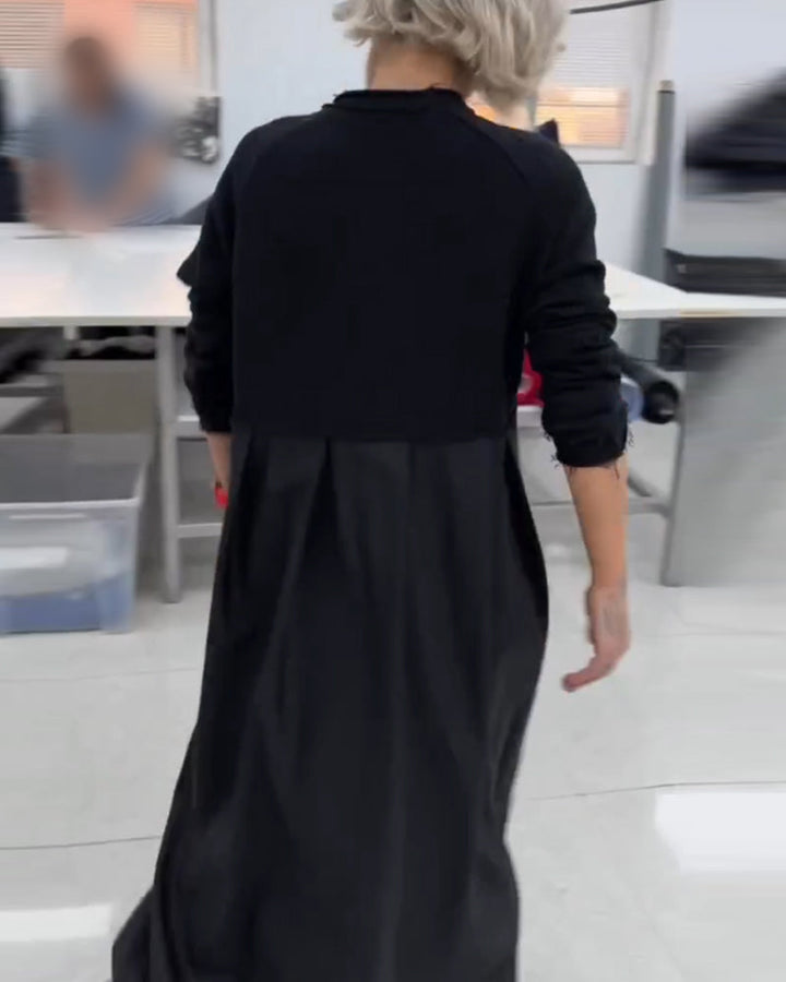 Casual Solid Color Long Dress