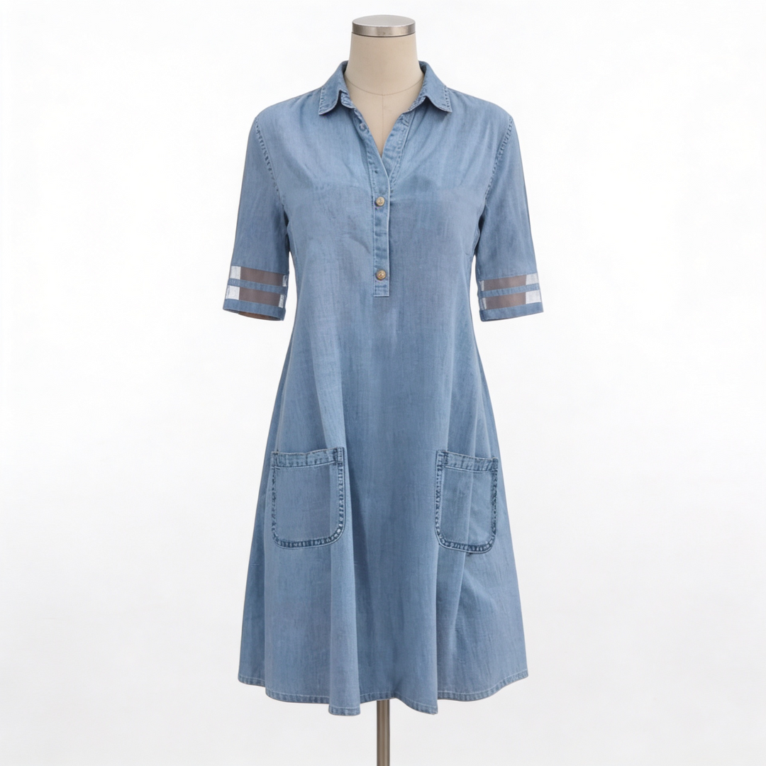 Brittany - Elegant Denim Dress
