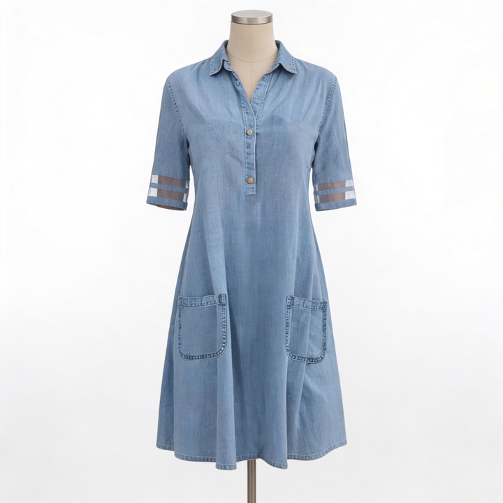 Brittany - Elegant Denim Dress