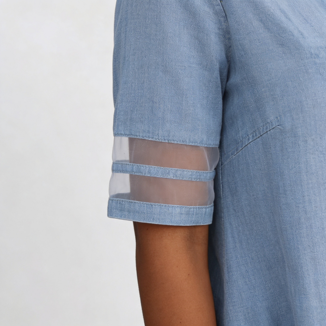 Brittany - Elegant Denim Dress