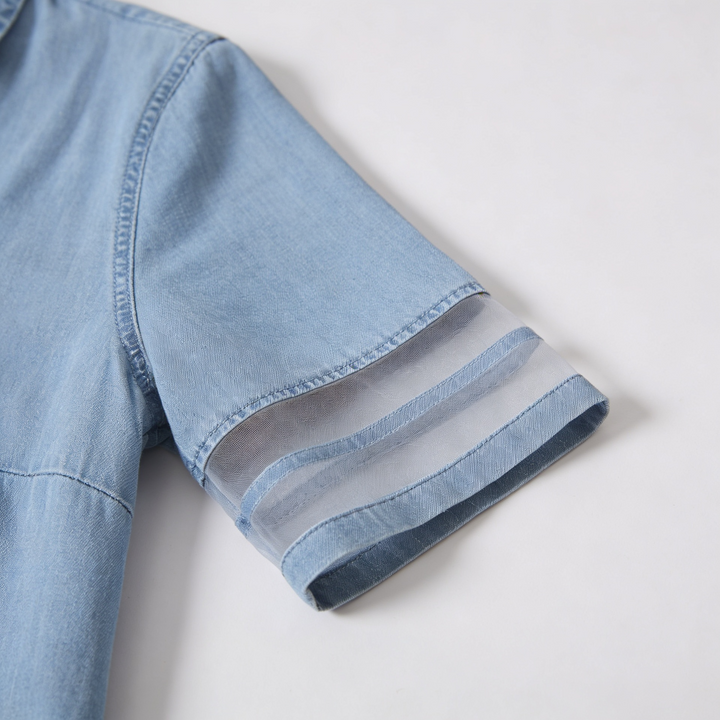 Brittany - Elegant Denim Dress