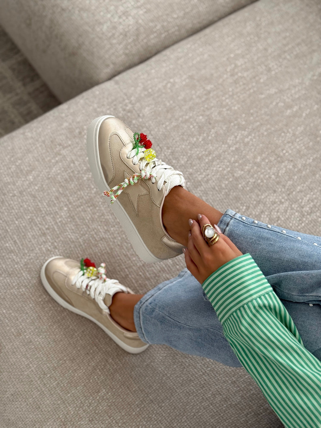 Sneakers "ADIXIA" GOLD