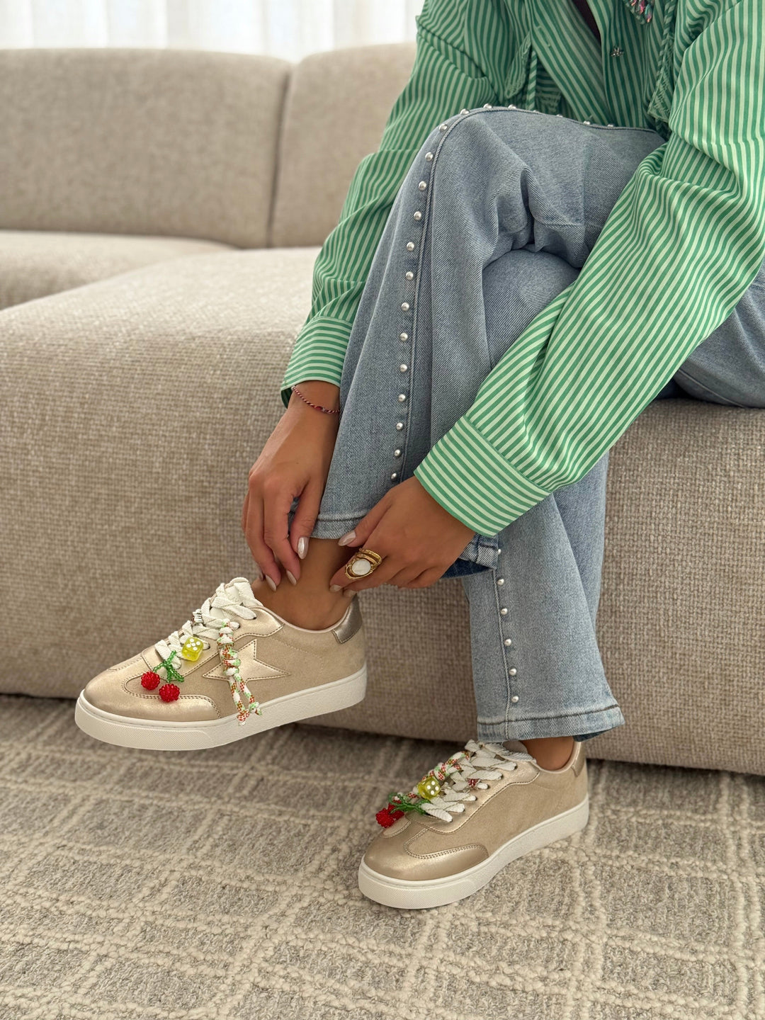 Sneakers "ADIXIA" GOLD