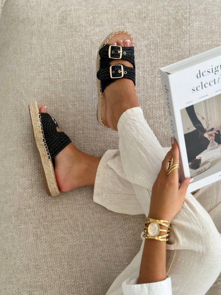 "TALIA" Sandals BLACK