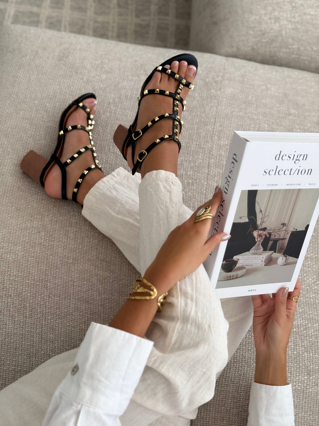 Sandals "CLAUDIA" BLACK