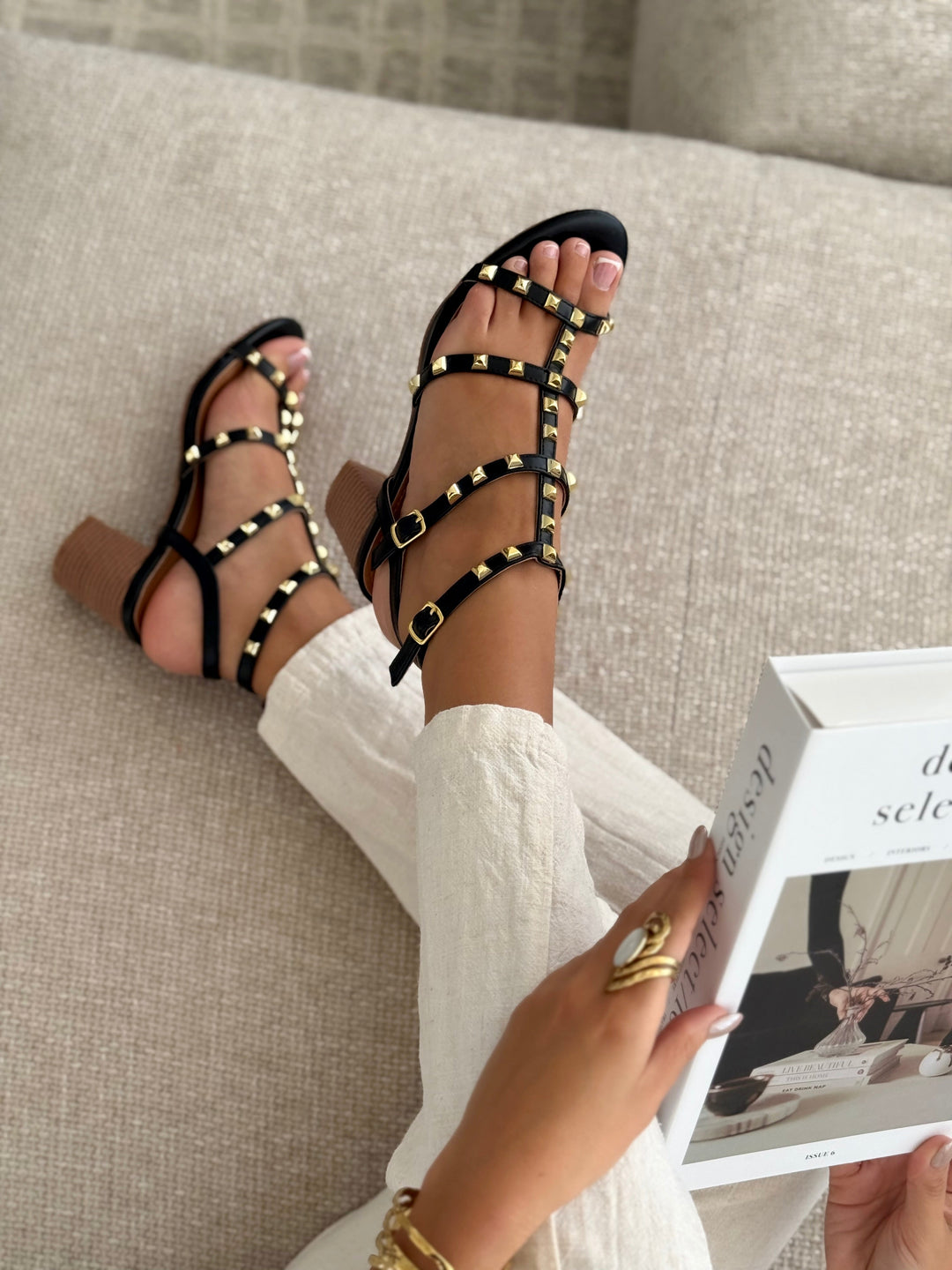 Sandals "CLAUDIA" BLACK