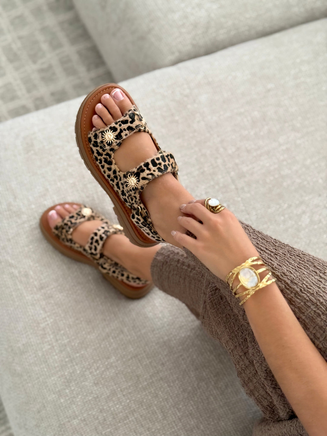 Sandals "MARJORIE" LEOPARD