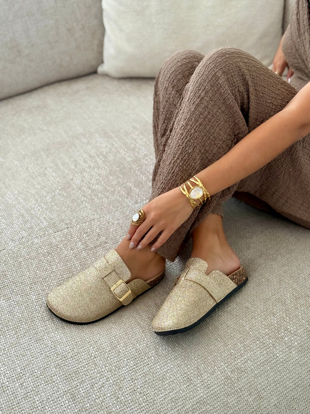 Mules "SOLINE" GOLD