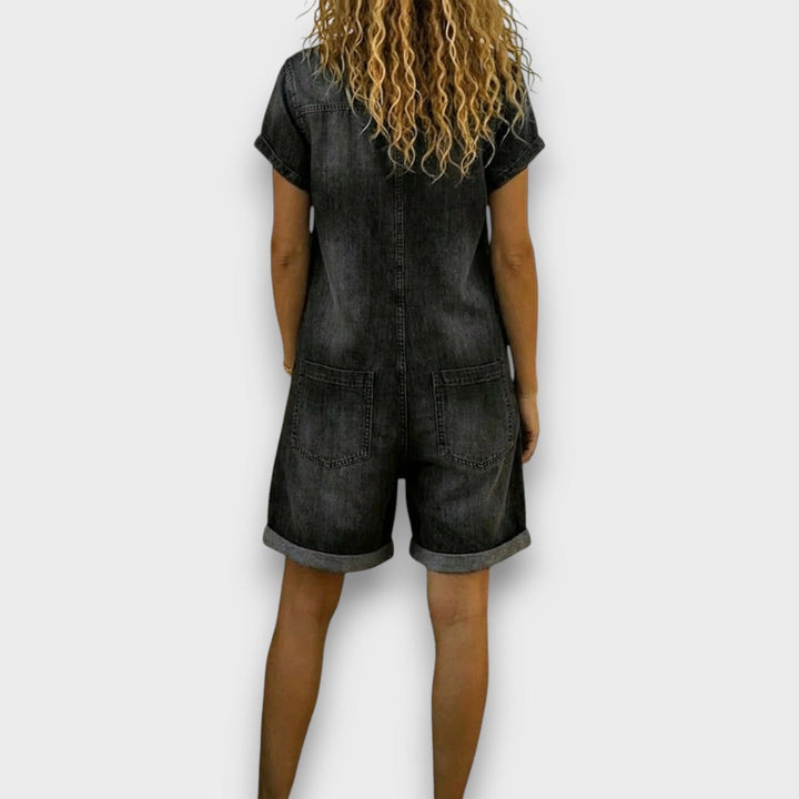 Joan | Vintage Short Denim Overalls