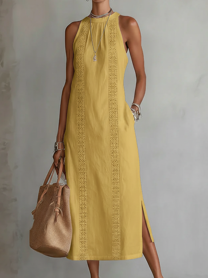 Jimena | Relaxed Lace White Maxi Dress